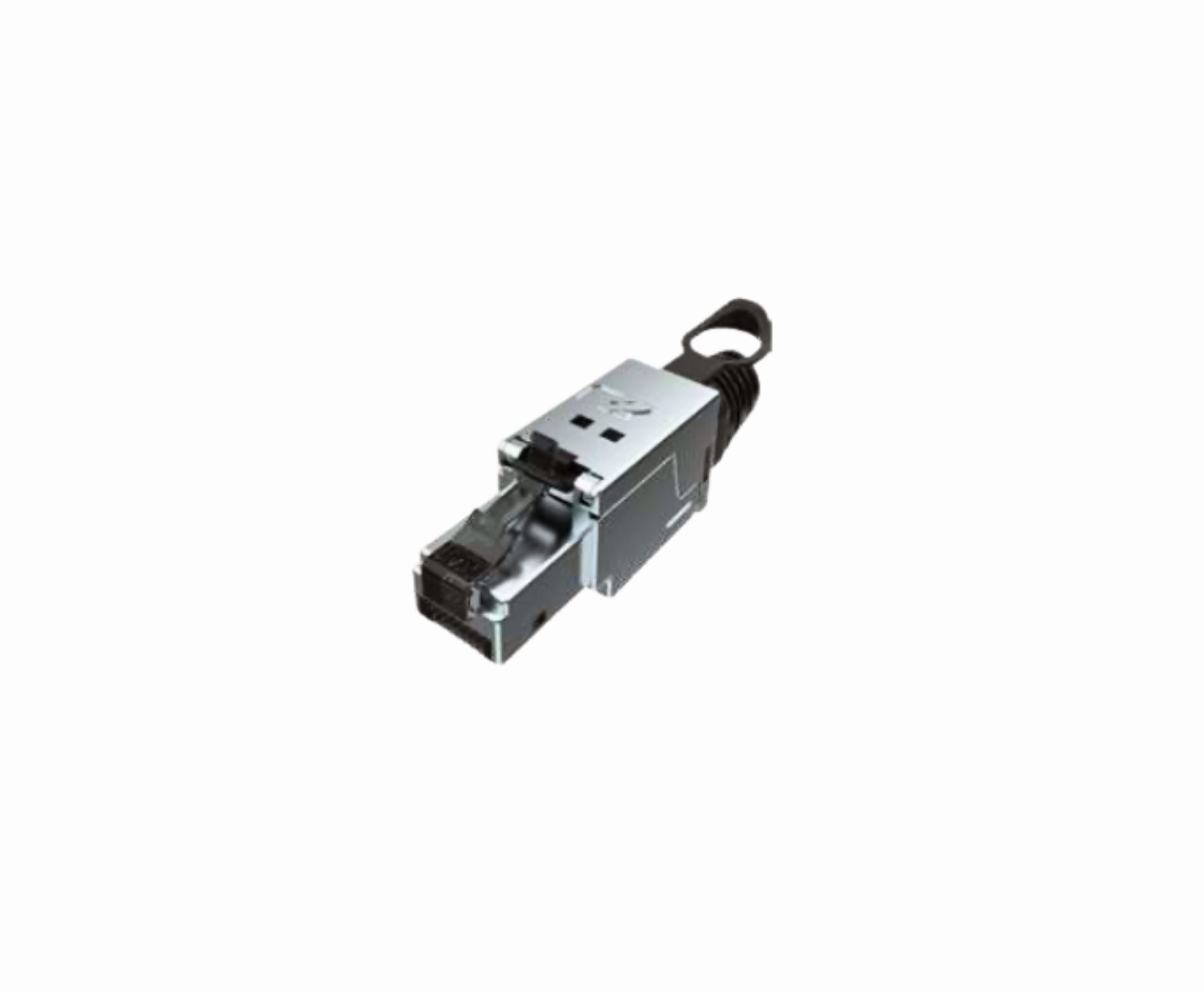 Plug RJ45 macho Cat6A FTP para terminación en campo MPTL EMKITS para redes 10 Gigabit y cableado estructurado