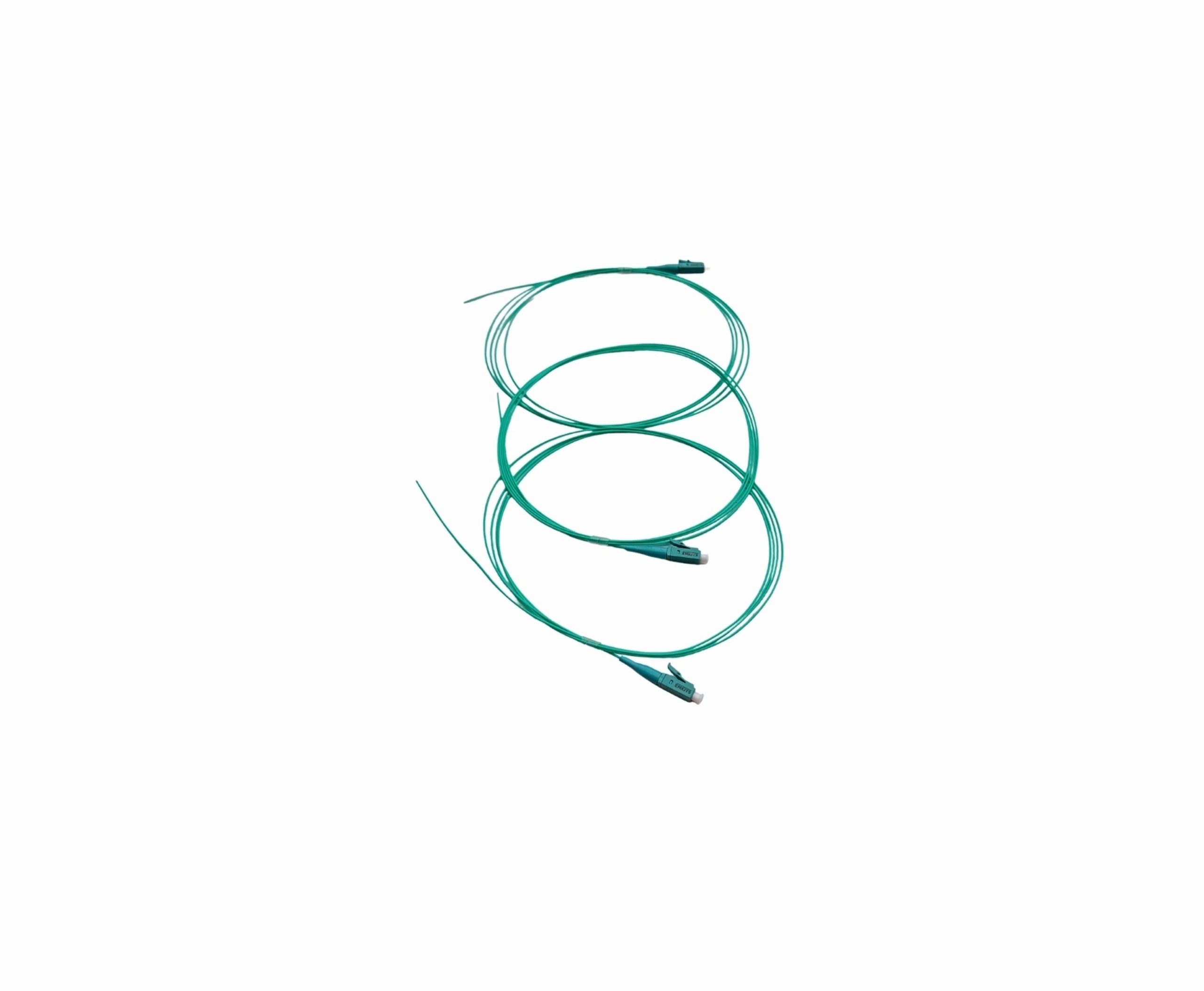 Pigtail de fibra óptica multimodo OM3 LC/UPC de 1.5 metros EMKITS para empalmes por fusión y redes de fibra óptica