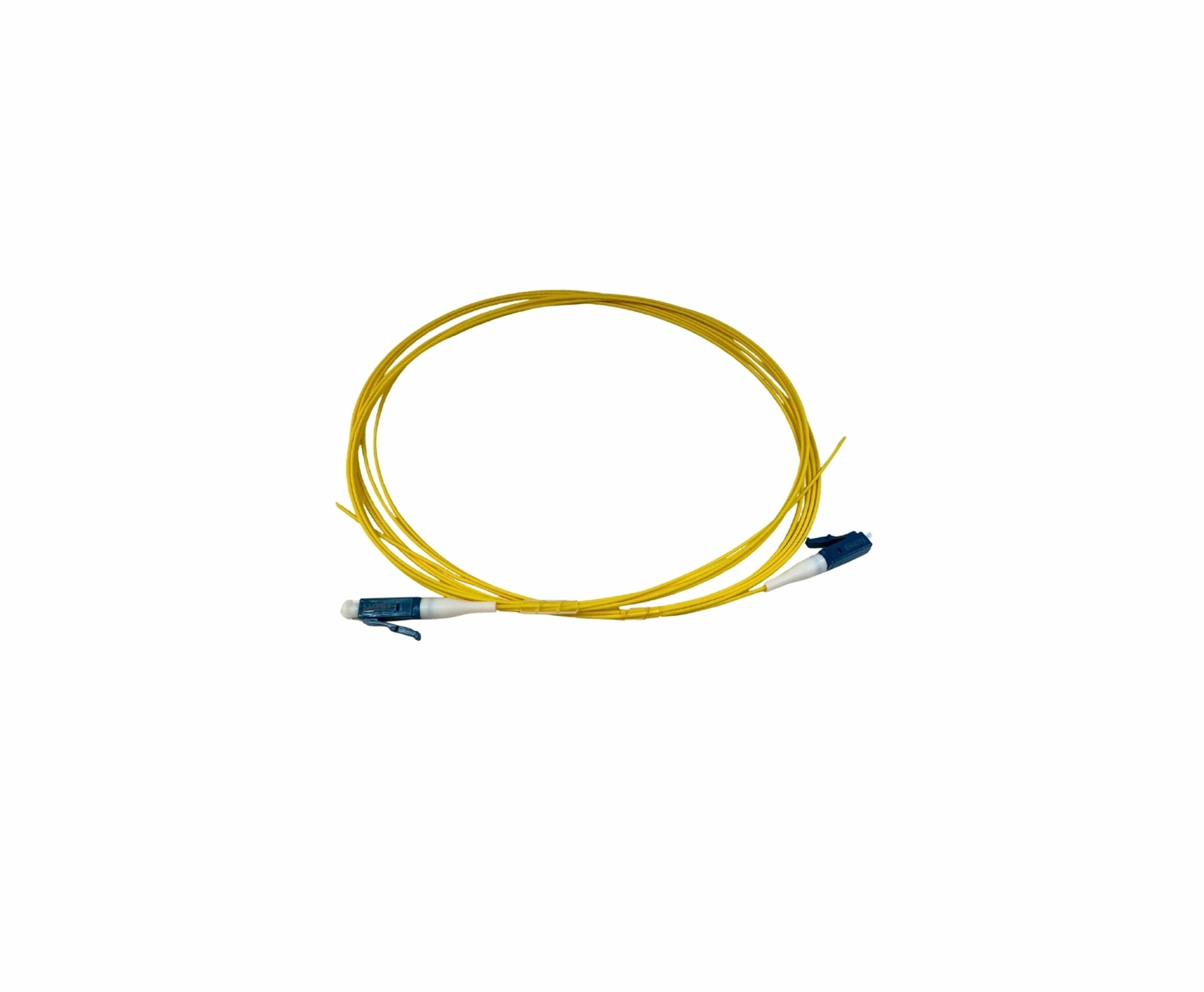 Pigtail de fibra óptica monomodo LC/UPC de 1.5 metros EMKITS para empalmes por fusión y redes FTTH