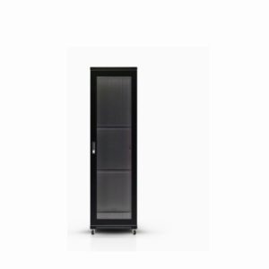 Gabinete de piso para servidores 32U 600x1000 Serie KA color negro EMKITS para centros de datos y telecomunicaciones