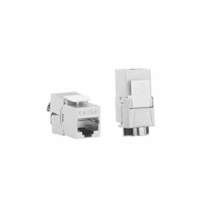 Conector Keystone Jack FTP Cat6A Toolless EMKITS para cableado estructurado y redes Ethernet de 10 Gigabit