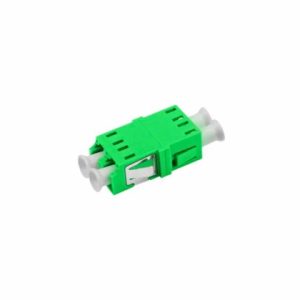 Adaptador óptico simplex SC/APC color verde EMKITS para redes FTTH y fibra óptica