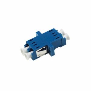 Adaptador óptico dúplex LC/UPC monomodo color azul EMKITS para redes de fibra óptica y telecomunicaciones