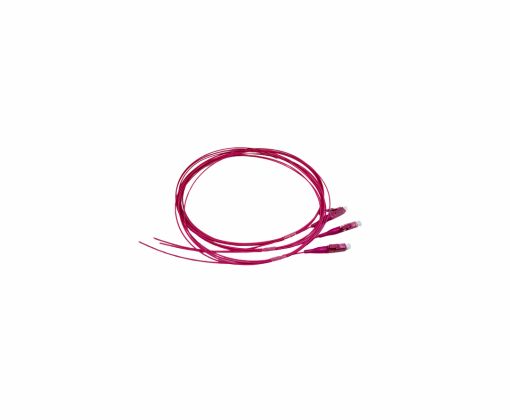 Pigtail de fibra óptica multimodo OM4 LC/UPC de 1.5 metros EMKITS para empalmes por fusión y centros de datos